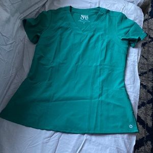 Washed but never worn Barco One green scrubs top size Small
